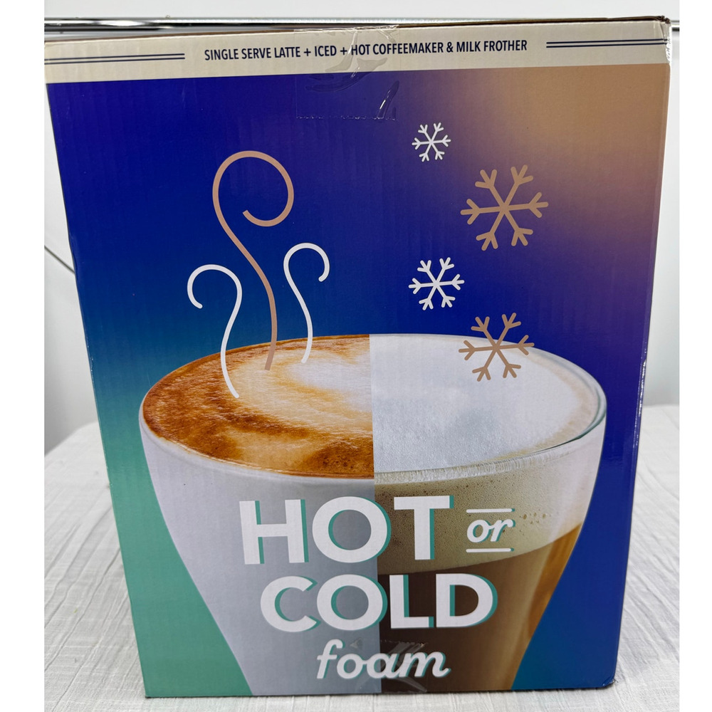 MR COFFEE SINGLE SERVE LATTE ICED HOT COFFEEMAKER & MILK FROTHER BRAND NEW - Picture 5 of 6